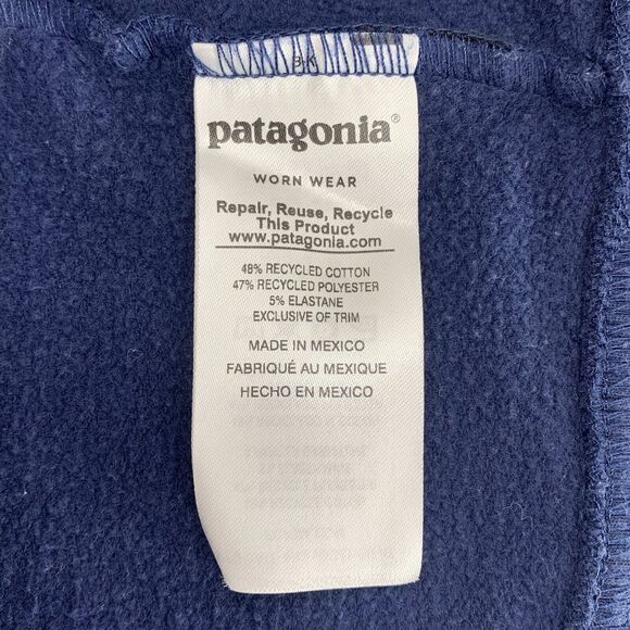 Patagonia Fitz Roy Bear Uprisal Hoody Men's Large Classic Navy Blue 39538 EUC - Picture 10 of 12